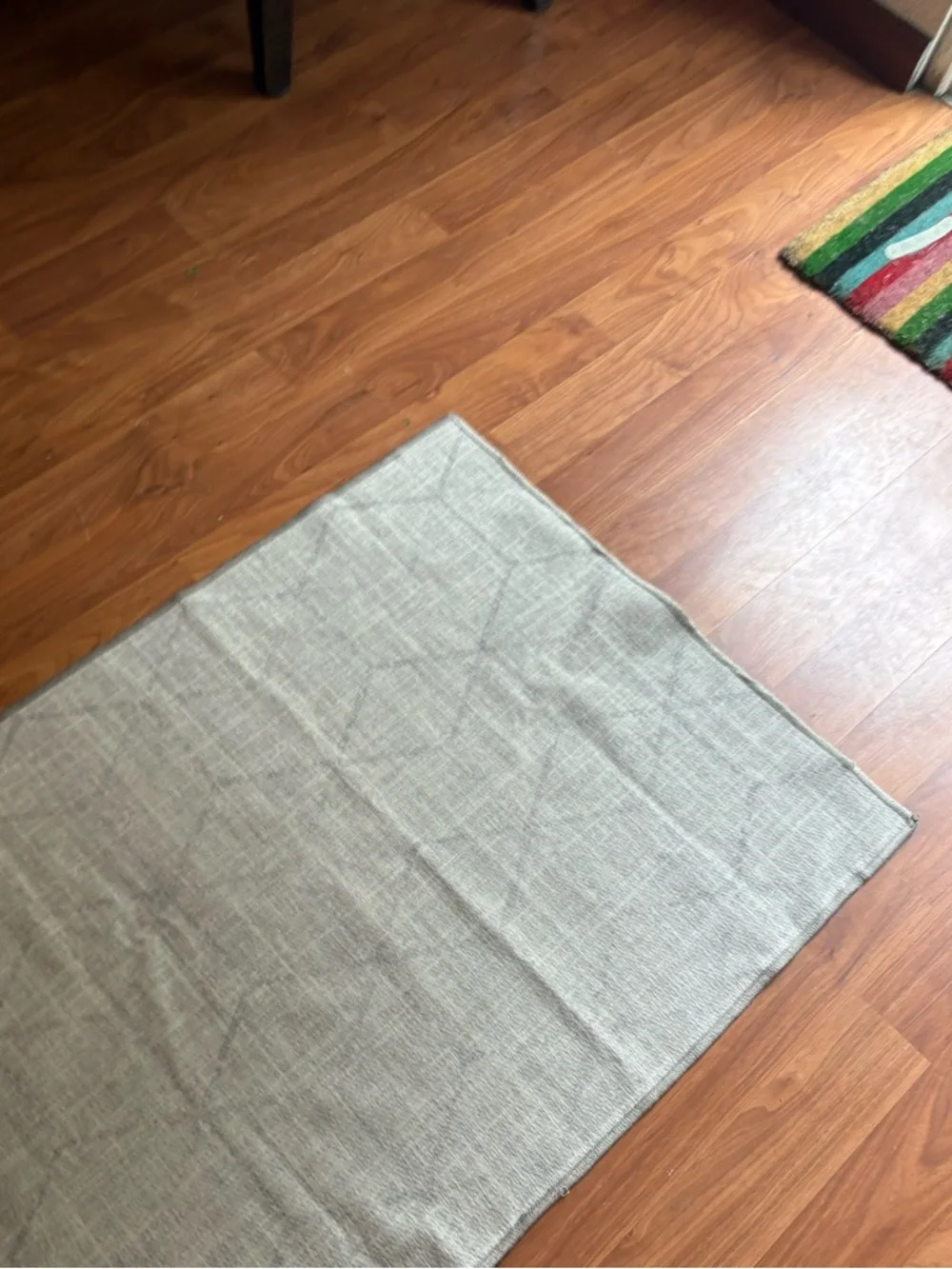 Ruggable Modra Mist Grey Flatwoven Machine Washable - Picture 5 of 5